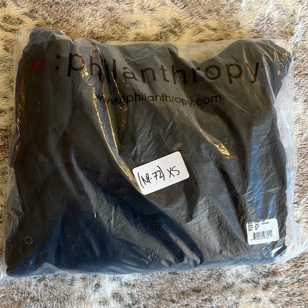 N:Philanthropy Trails Jumpsuit Black XS NWT $281 - Picture 2 of 7